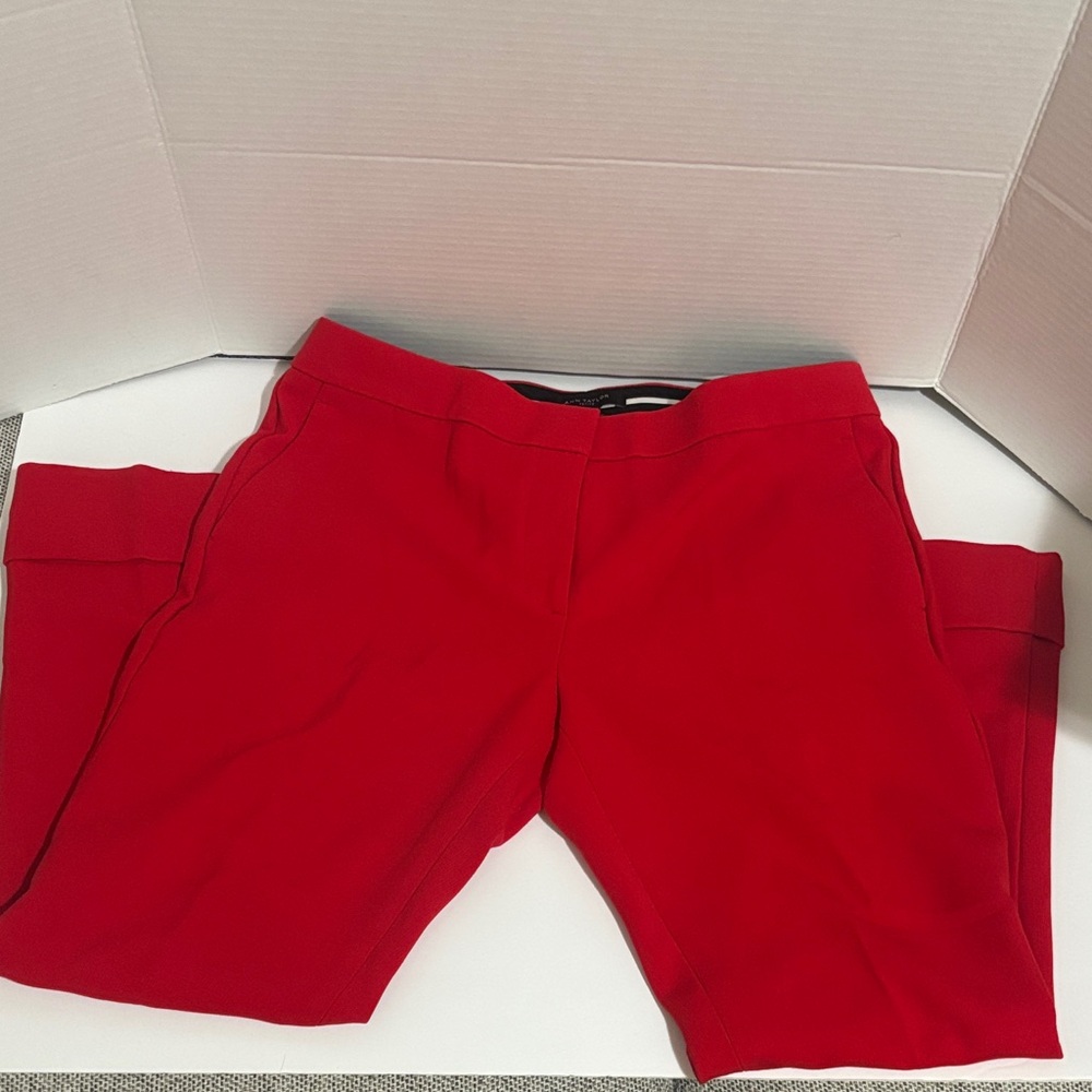 Ann Taylor Bold Red Trousers